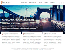 Tablet Screenshot of lexperts.pl